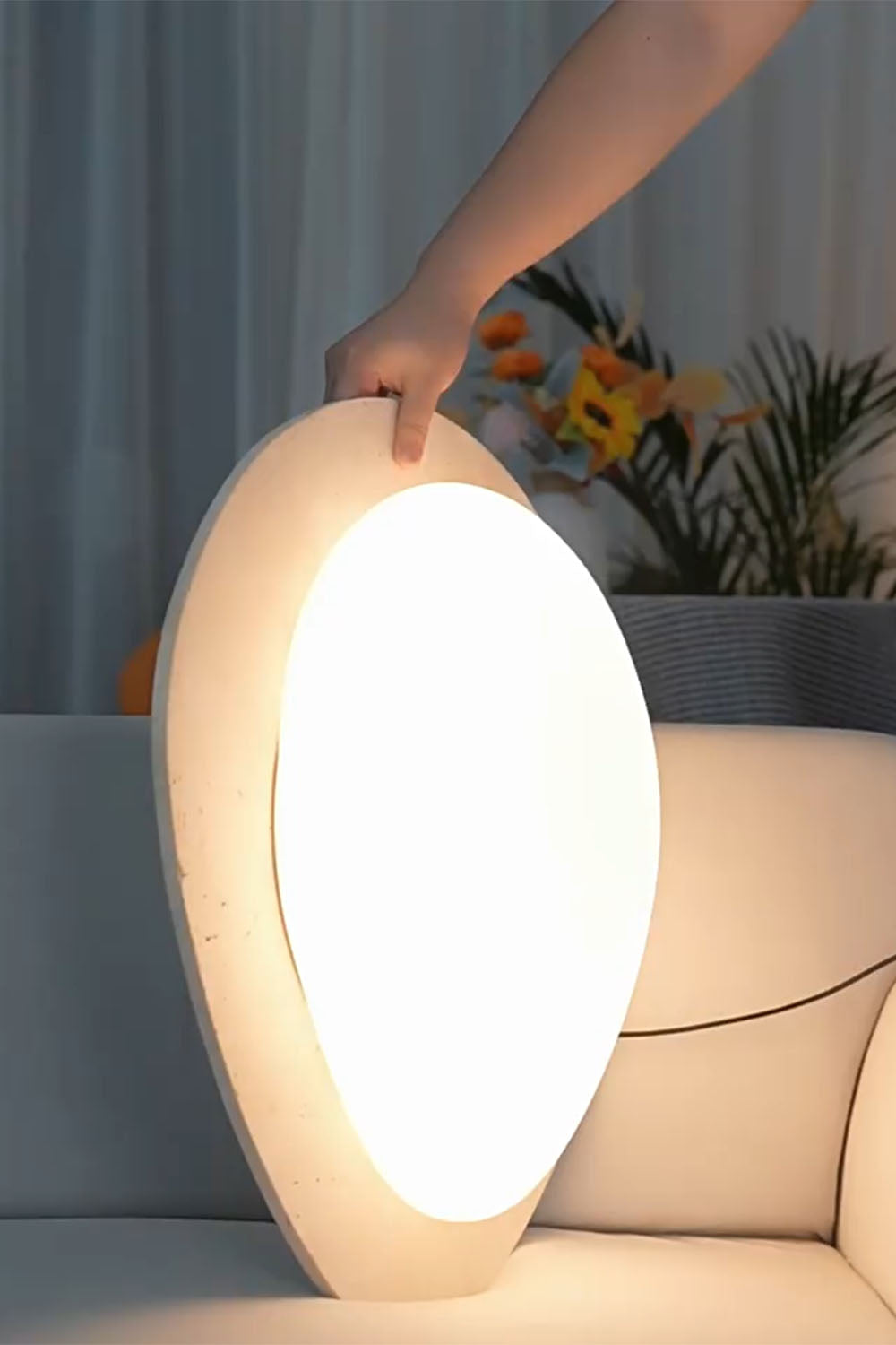 Cream Wabi-Sabi Ceiling Lamp