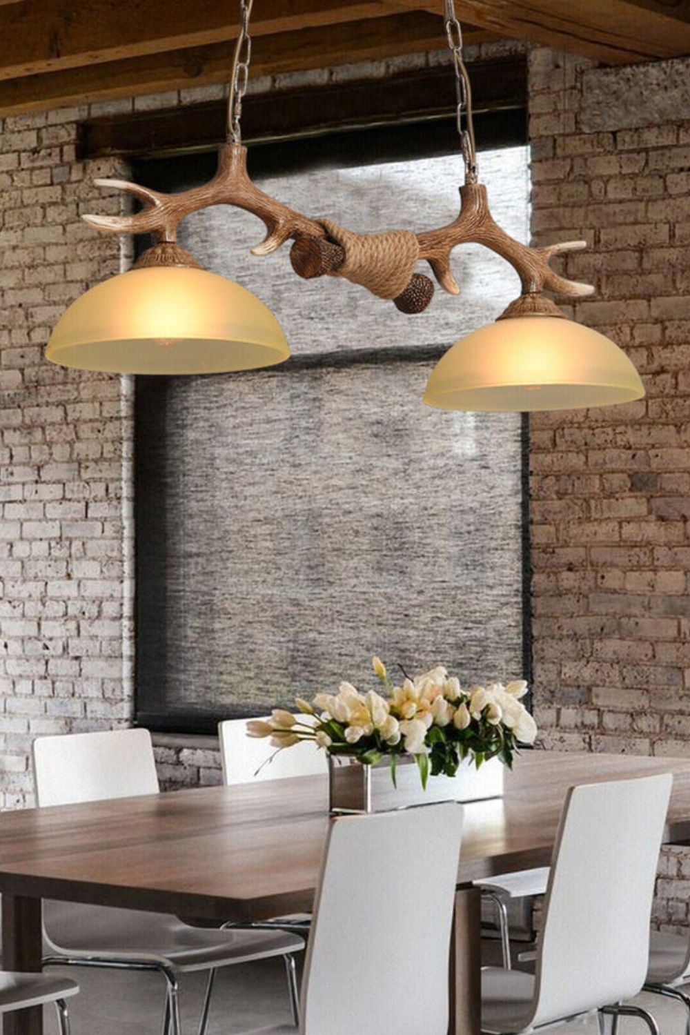 Creative glass antler chandelier - SamuLighting