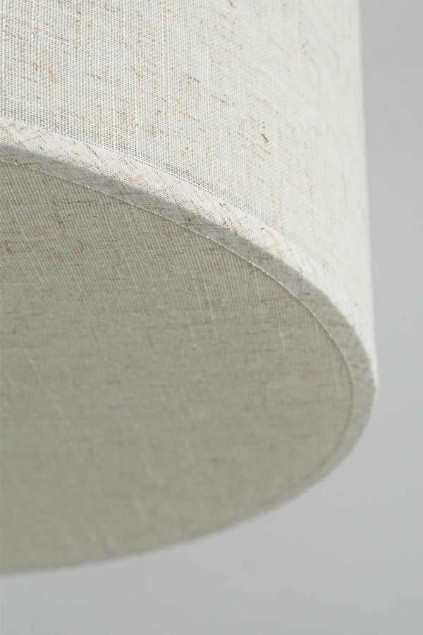 Crosshatch Linen Fabric Flush Mount Ceiling Light