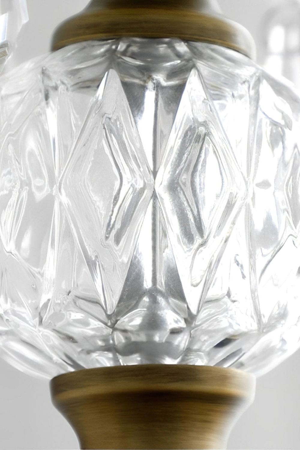 Crystal Palm Leaf Pendant Light