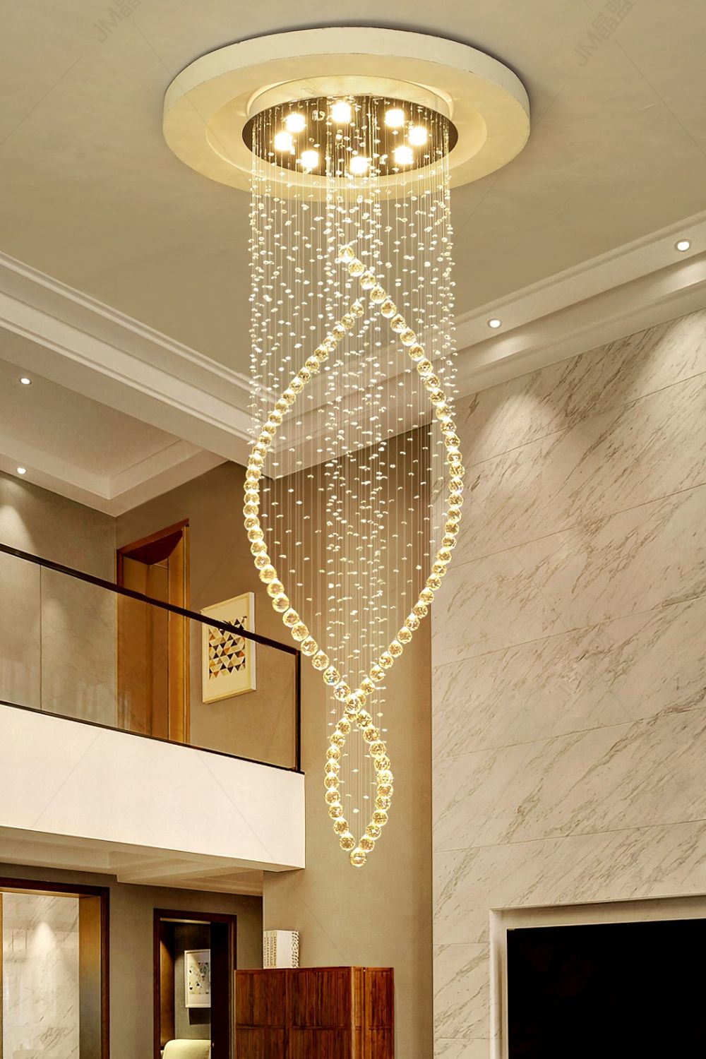 Crystal Swirl Chandelier - SamuLighting