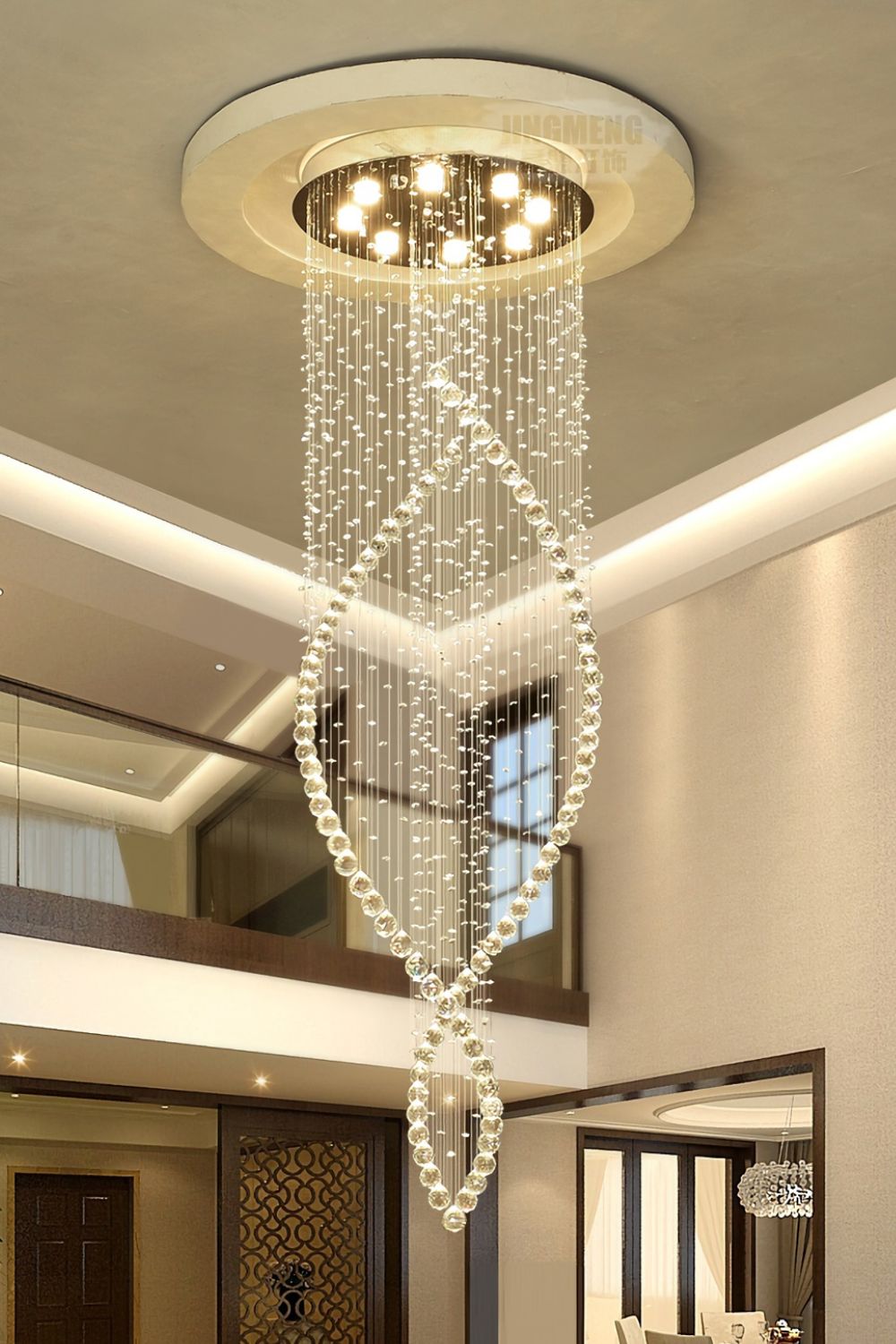 Crystal Swirl Chandelier - SamuLighting