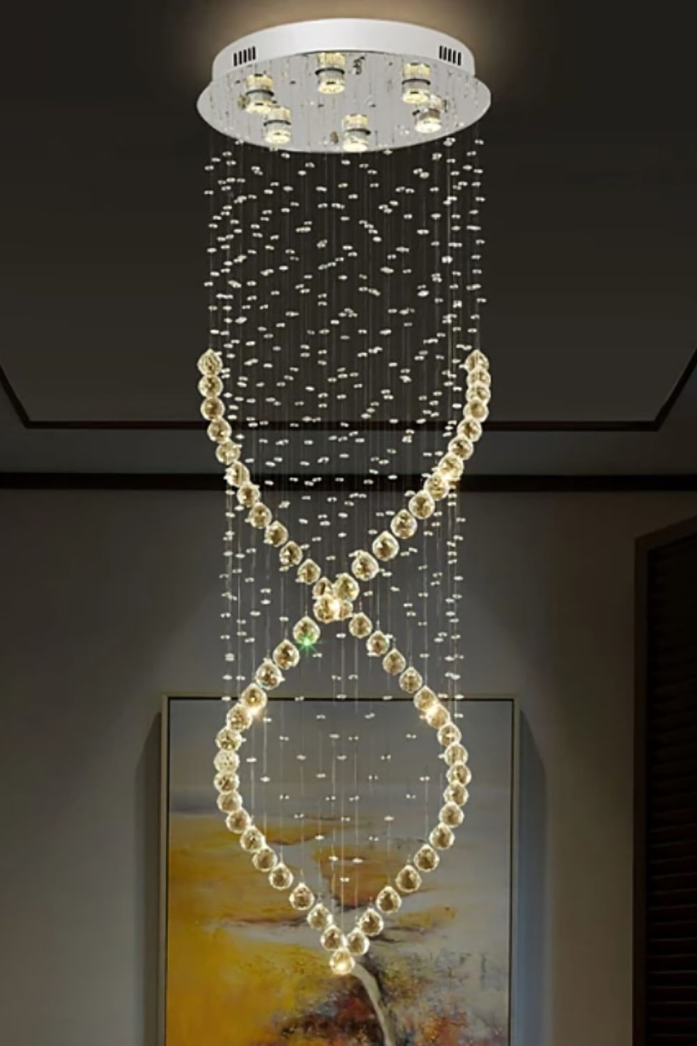 Crystal Swirl Chandelier - SamuLighting