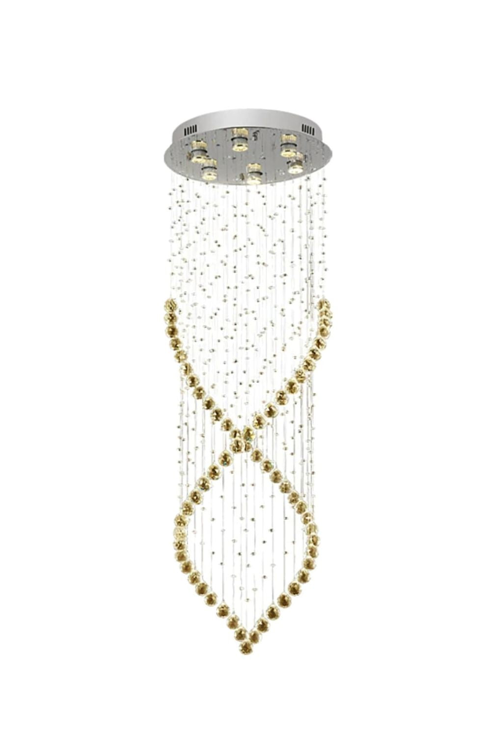 Crystal Swirl Chandelier - SamuLighting