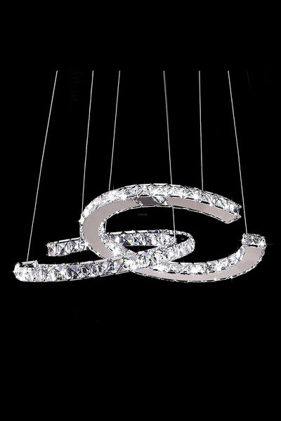 Crystal with Double C Chandelier