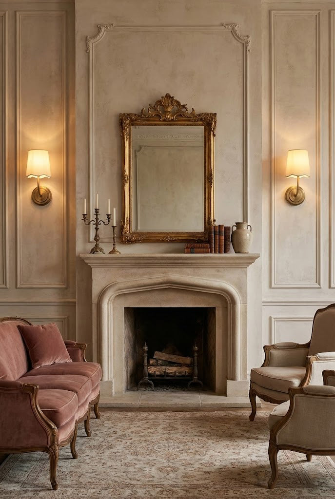 Curved Arm Fabric Shade Wall Sconce