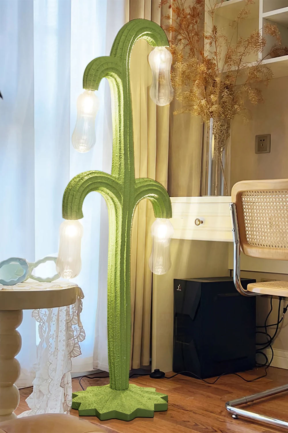 Curved Cactus Floor Lamp