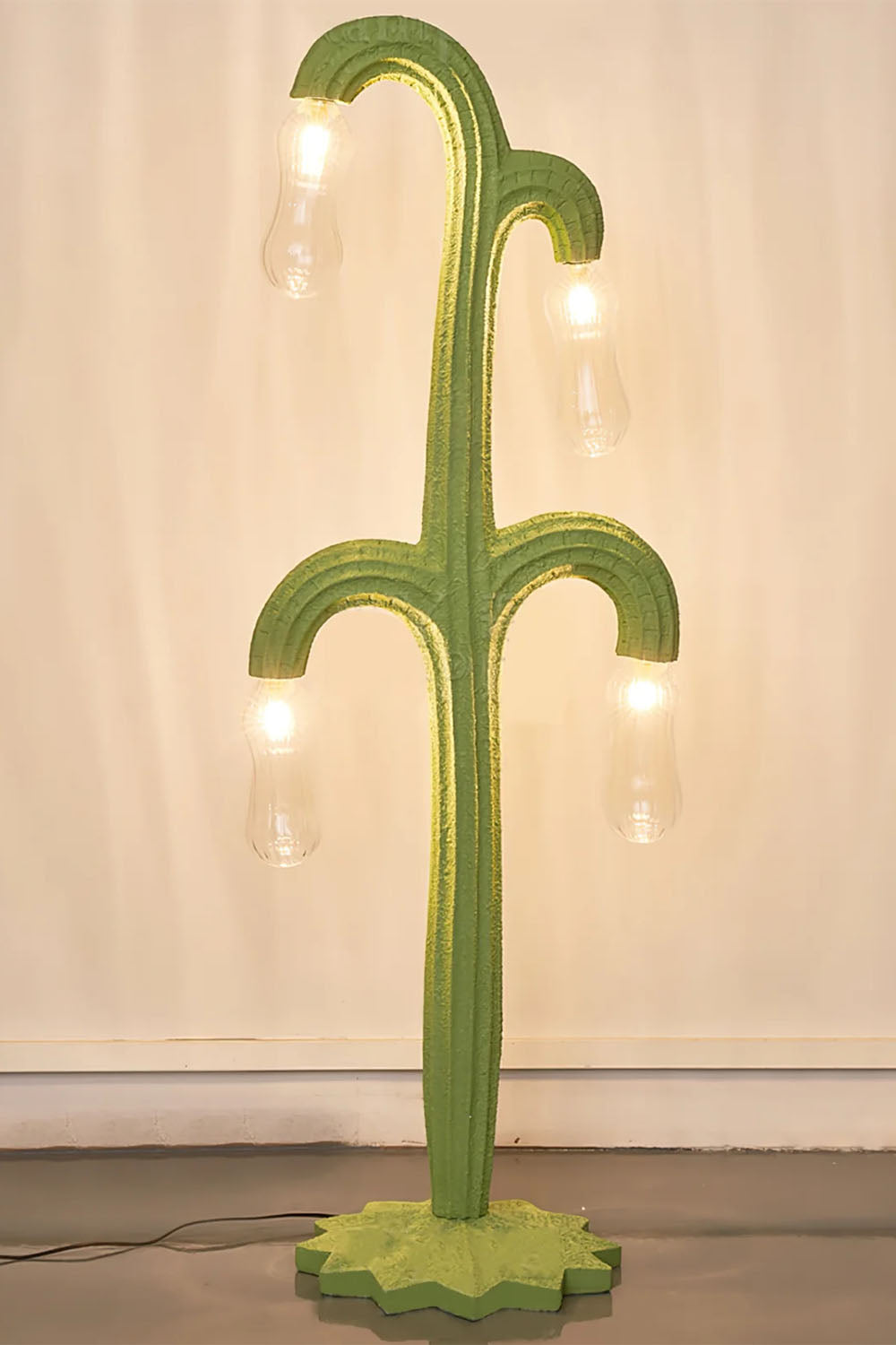 Curved Cactus Floor Lamp
