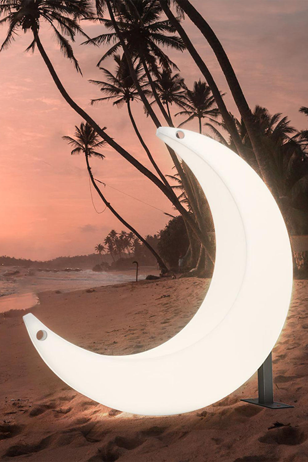 Curved Moon Floor Lamp