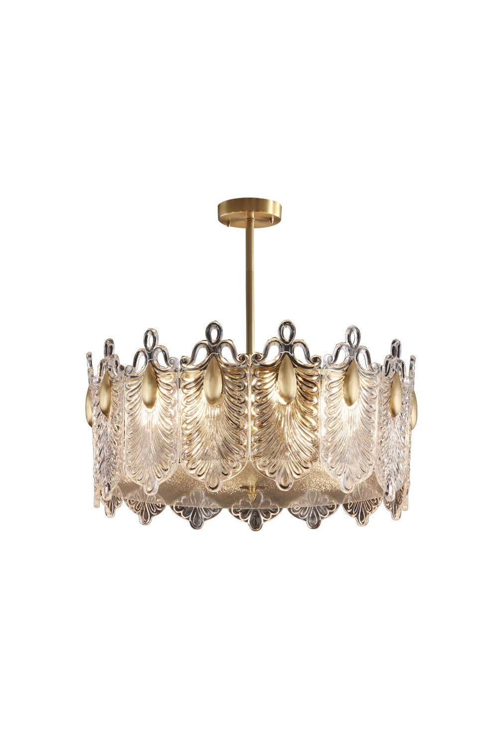 Decorative Pattern Glass Chandelier - SamuLighting