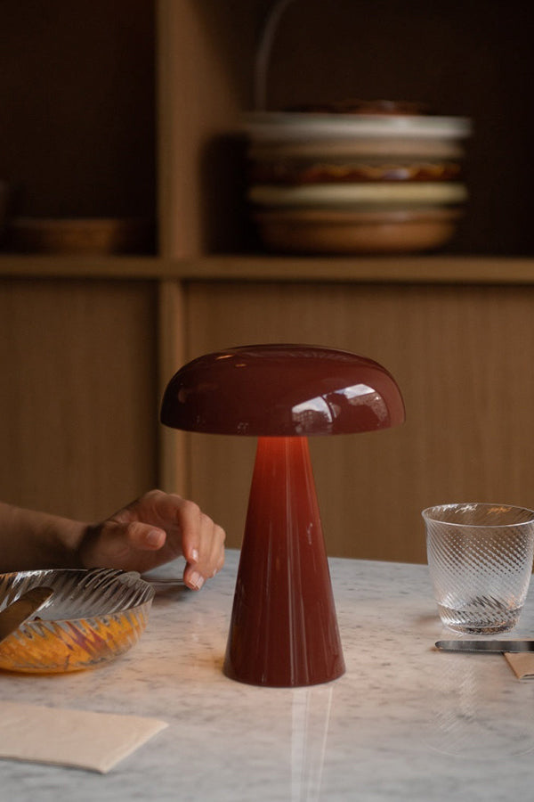 Cordless Mushroom Table Lamp