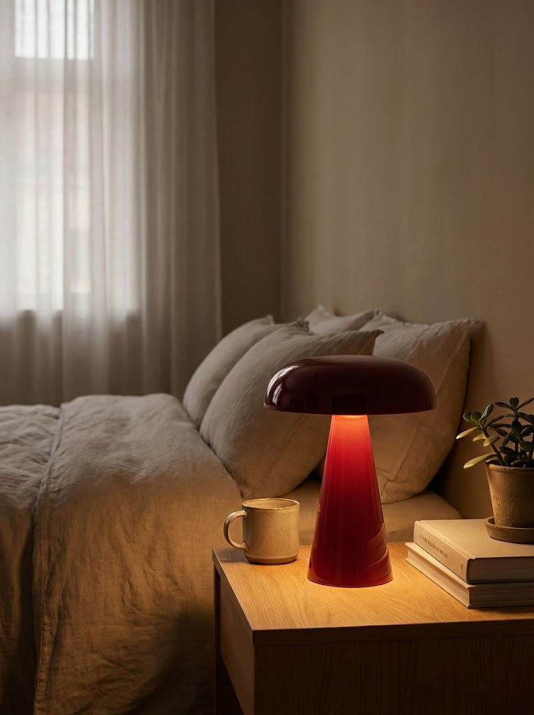 Cordless Mushroom Table Lamp