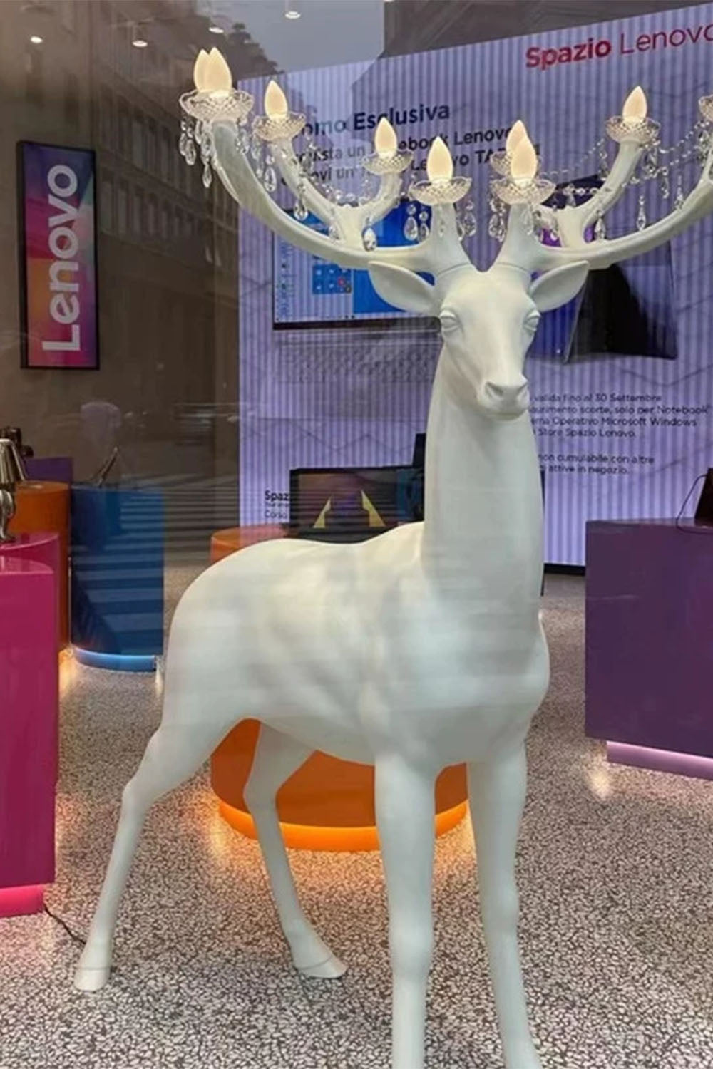 Deer Sculpture Floor Lamp