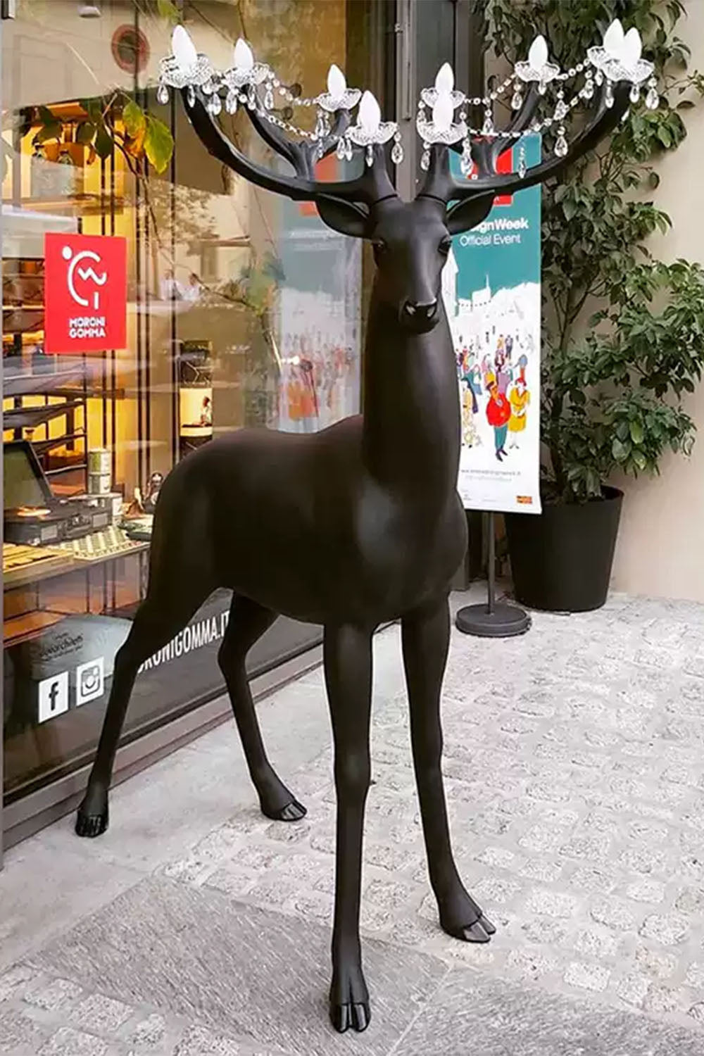 Deer Sculpture Floor Lamp