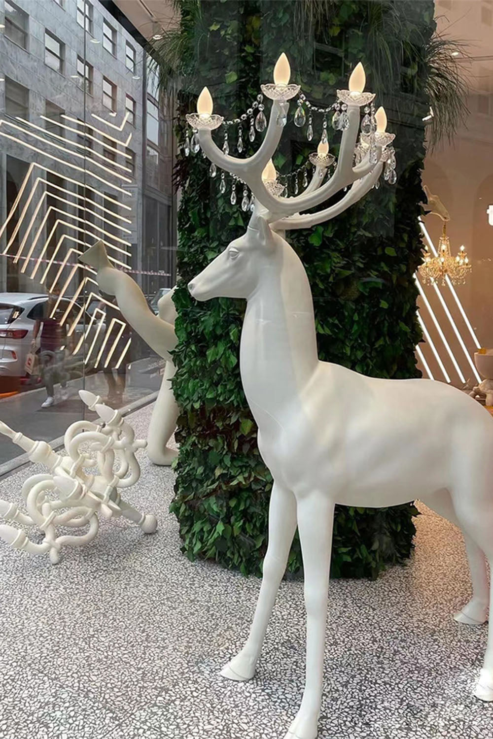 Deer Sculpture Floor Lamp