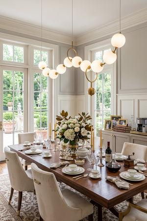 Delphine Pearl Strand Chandelier
