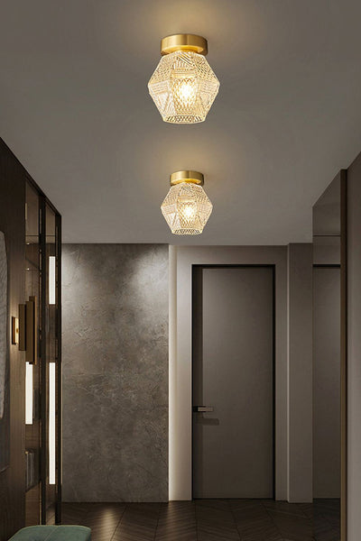 Diamond Cut Art Deco Ceiling Light - SamuLighting