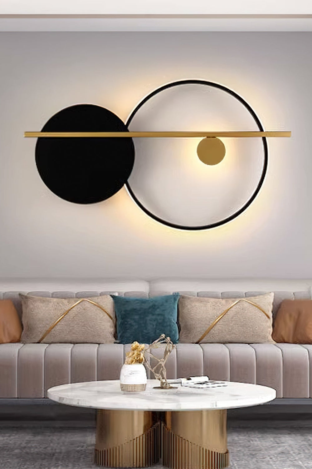 Double Circle Wall Light