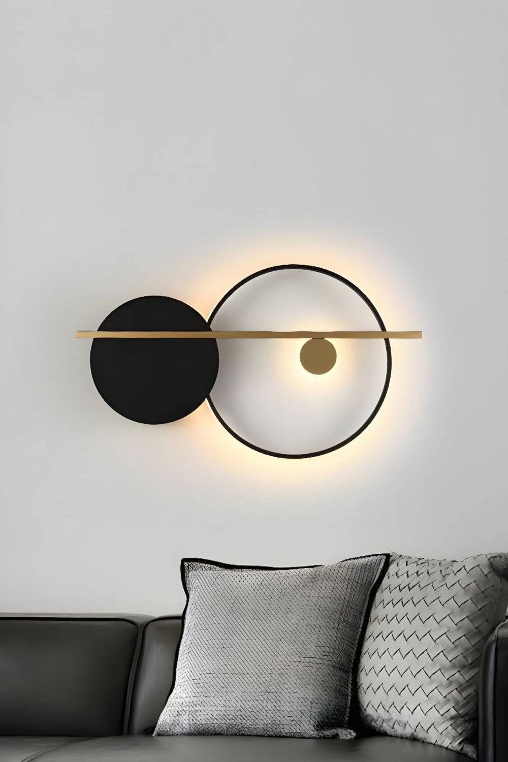 Double Circle Wall Light