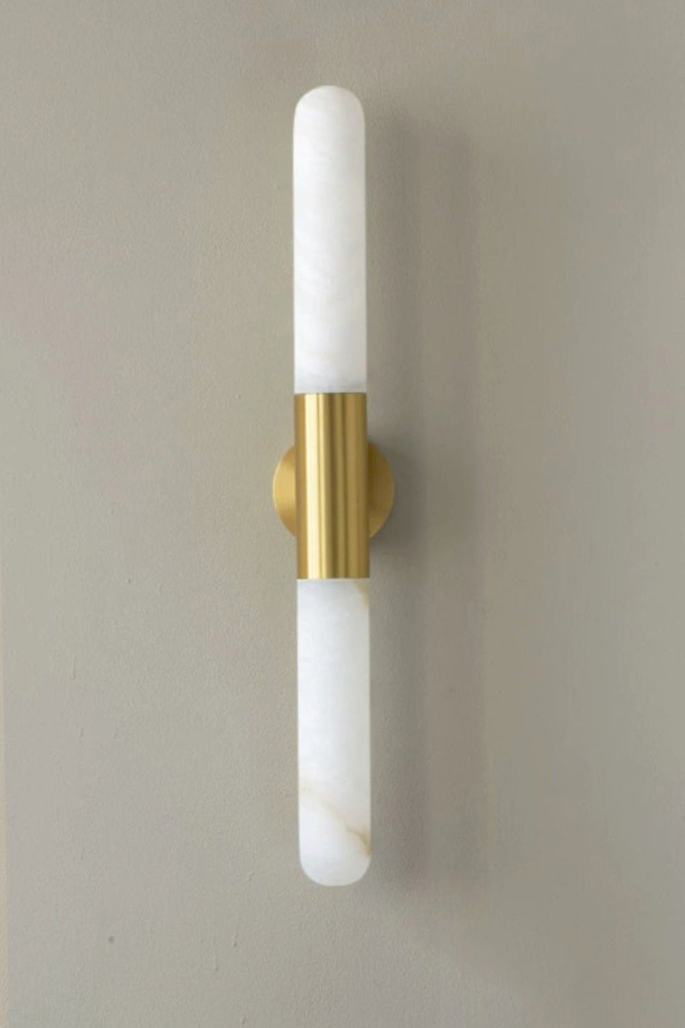 Double-Headed Alabaster Wall Lamp