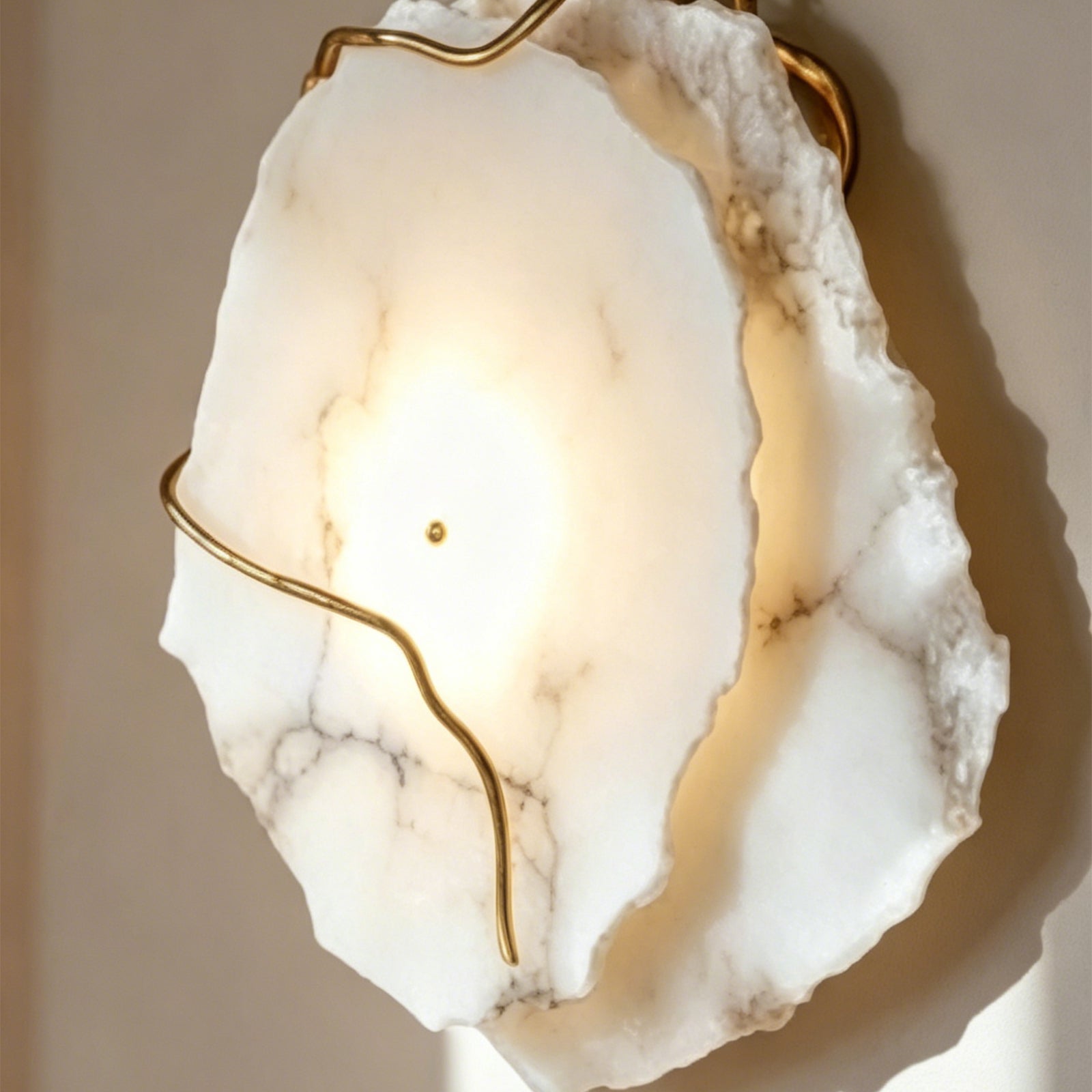 Cascading Layered Alabaster Forms