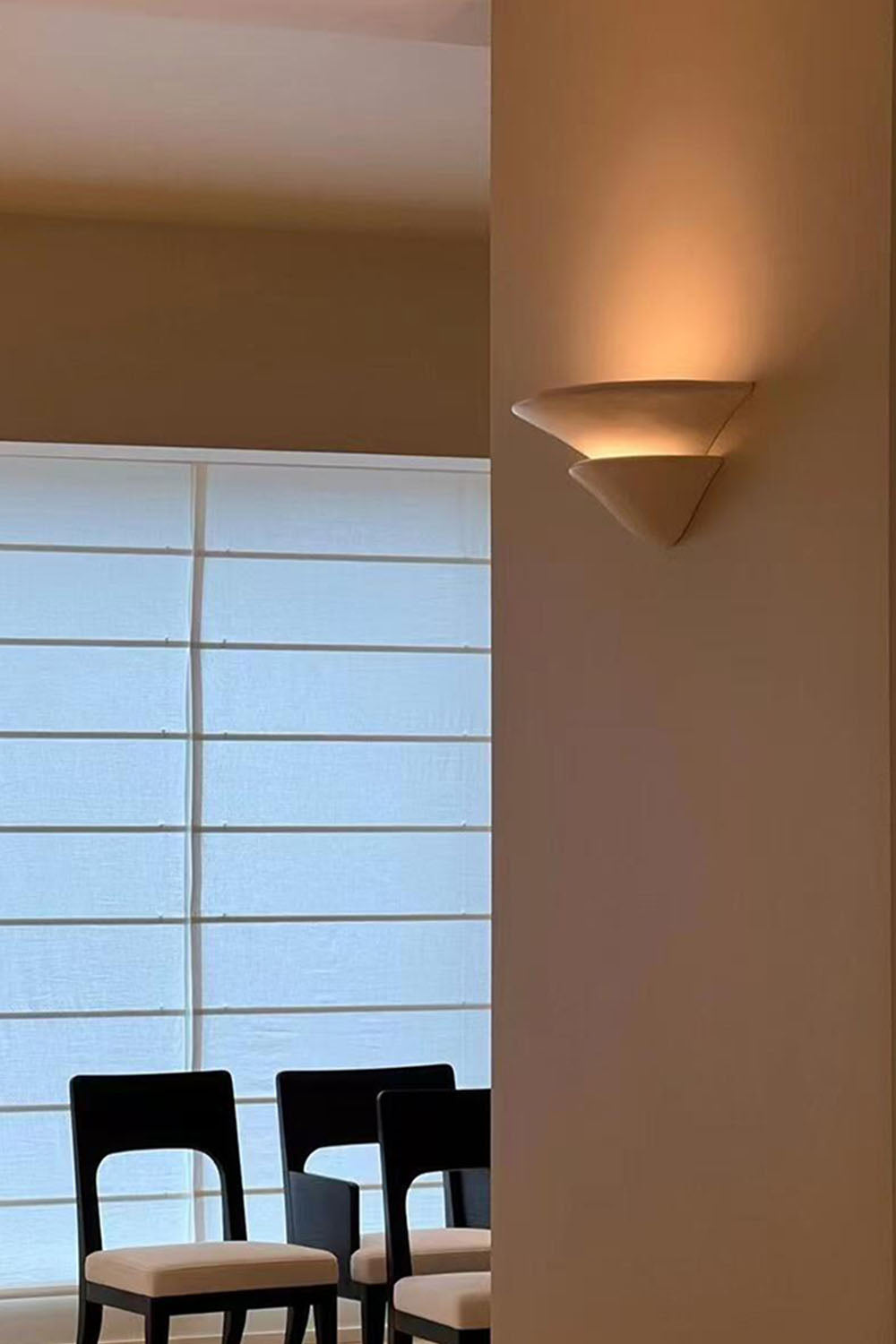Double-layer Inverted Plaster Wall Lamp