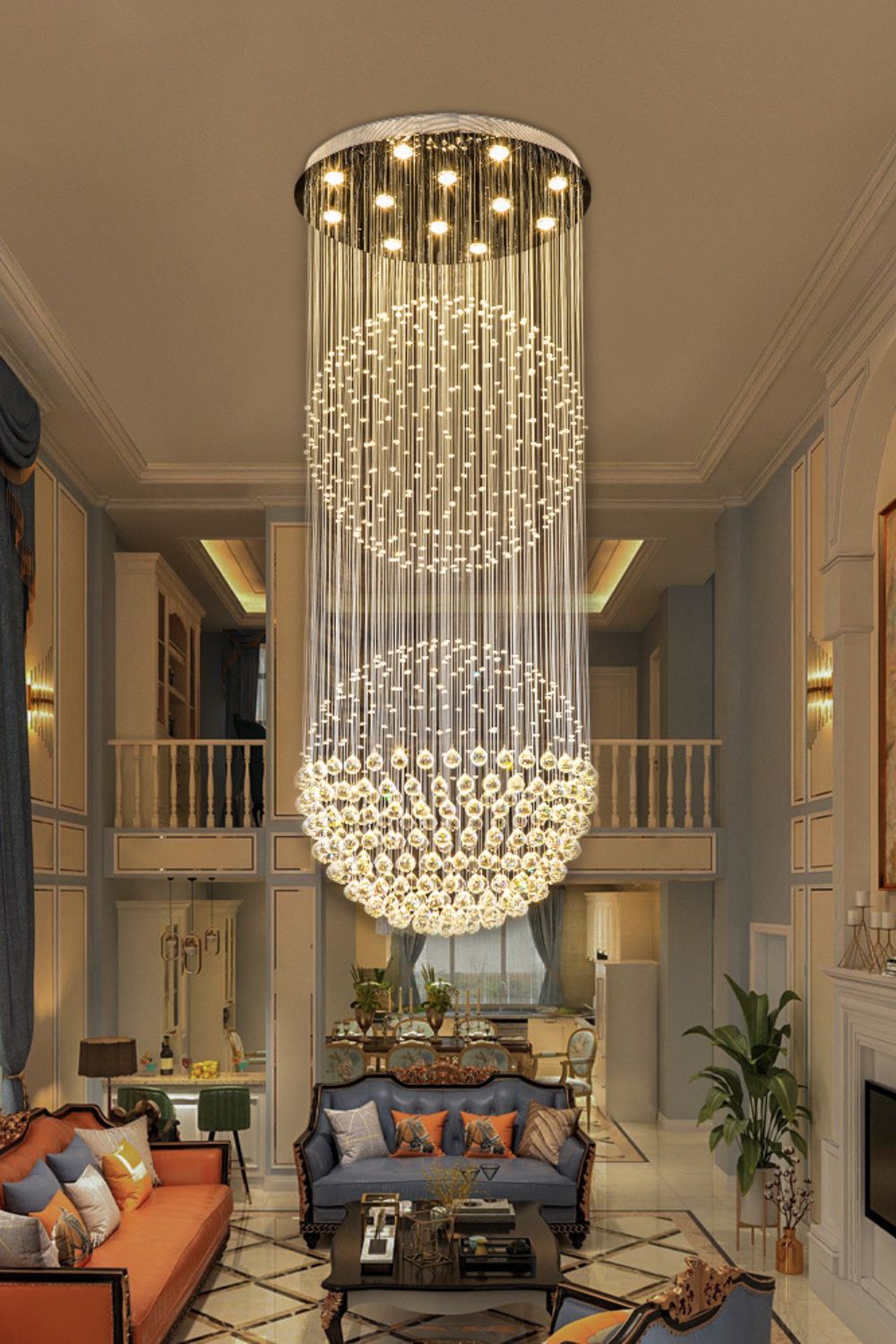 Double Ball Crystal Chandelier - SamuLighting