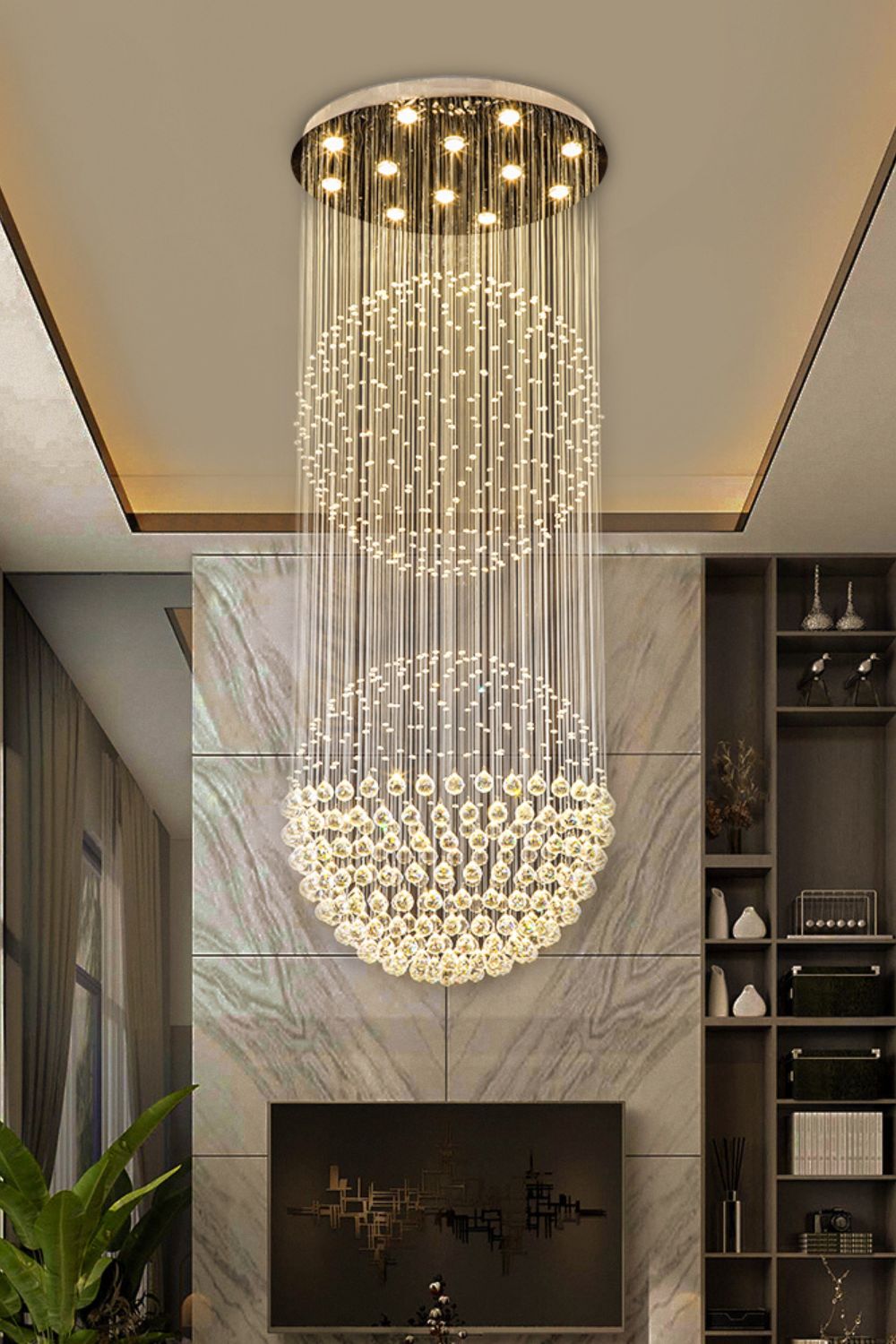 Double Ball Crystal Chandelier - SamuLighting