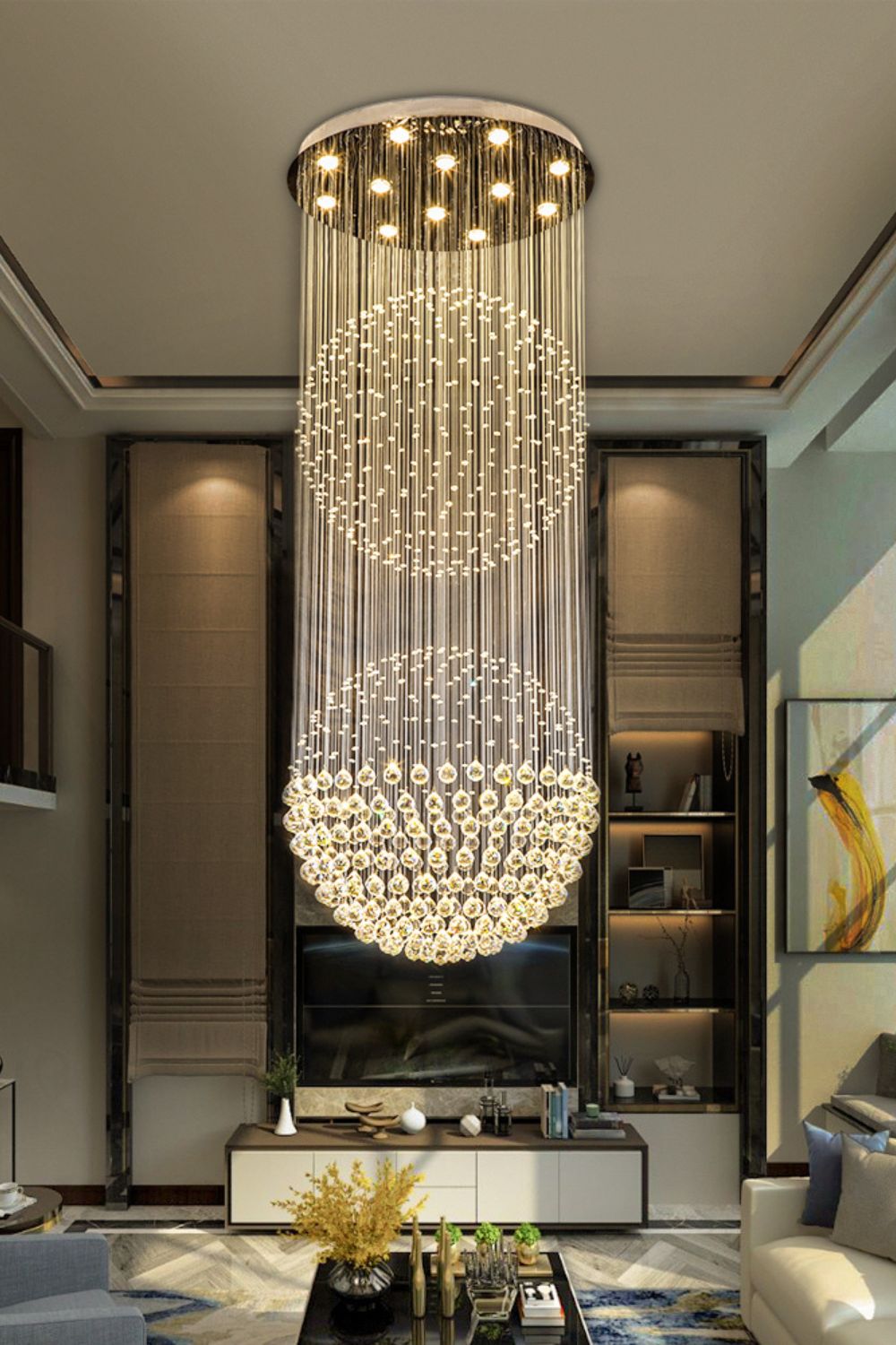 Double Ball Crystal Chandelier - SamuLighting