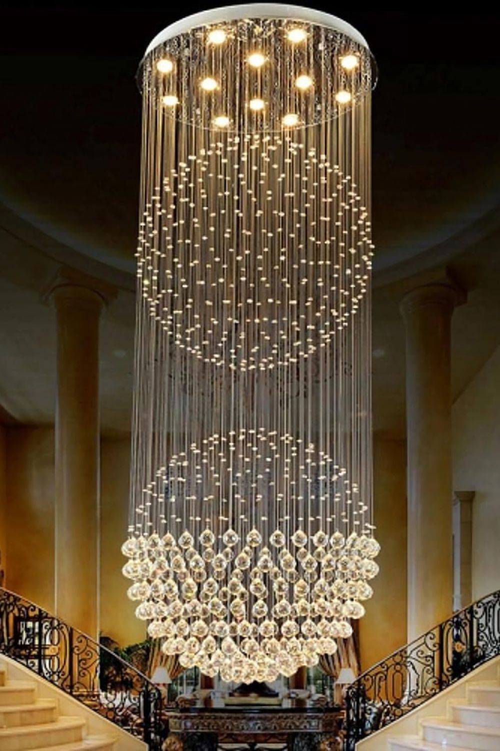 Double Ball Crystal Chandelier - SamuLighting