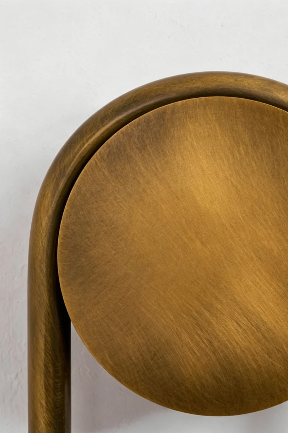 Dual Strata Alabaster Wall Lamp | Metal, Alabaster | Extreme close-up of unlit layered alabaster sections | Samu Lamp