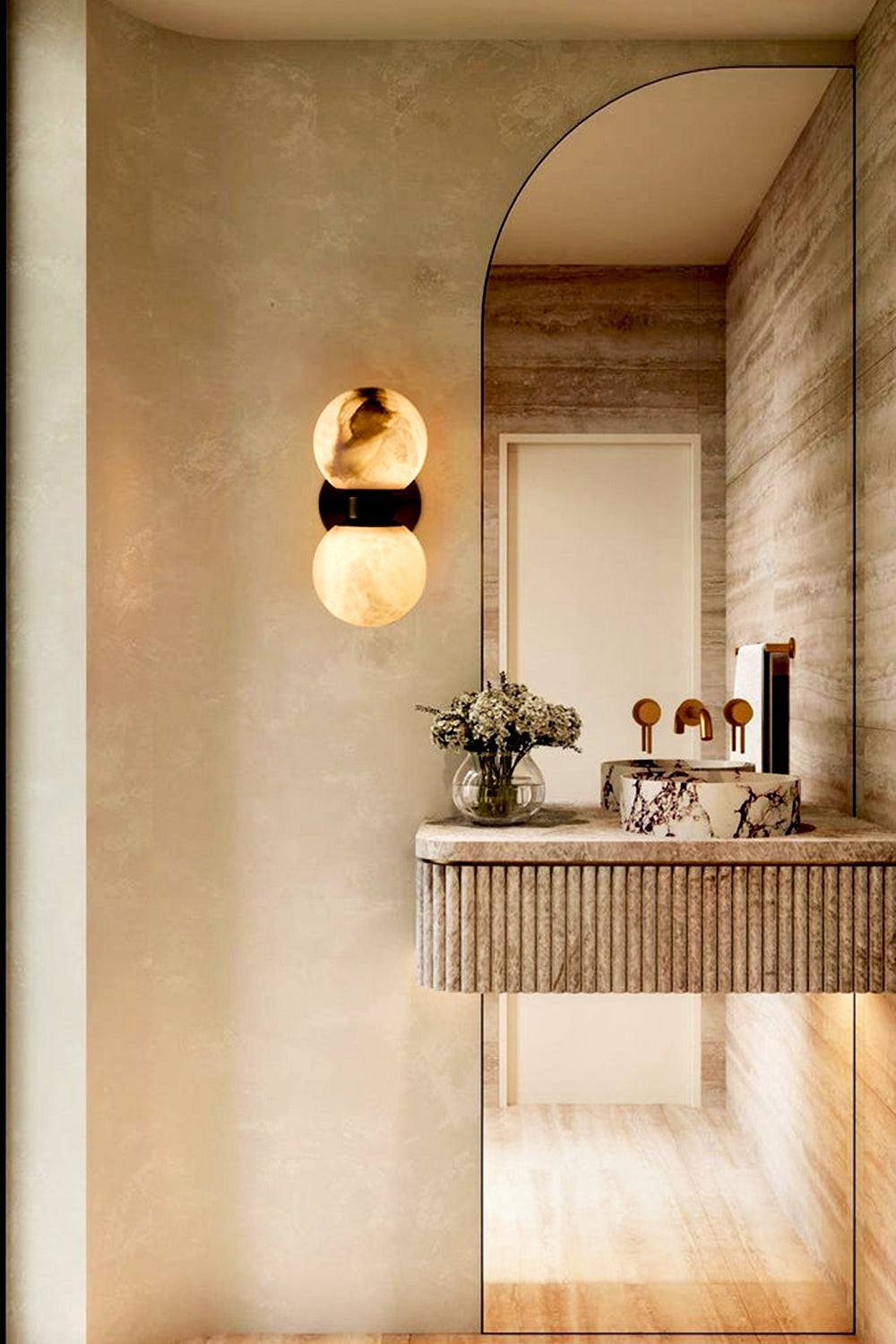 Dual Globe Wall Lamp