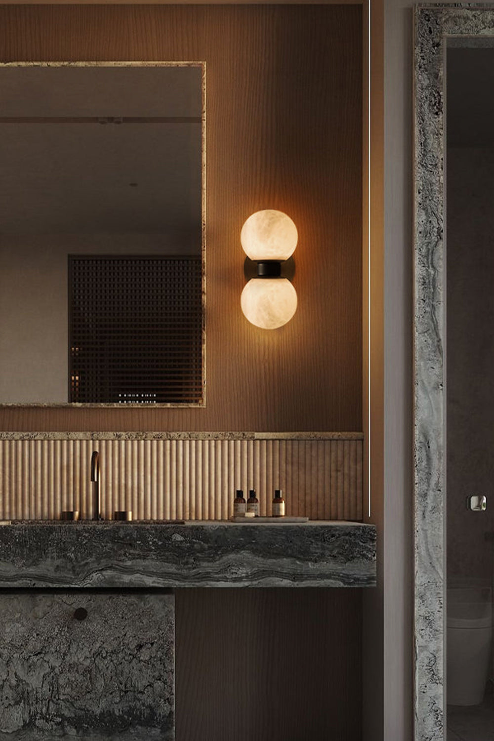 Dual Globe Wall Lamp