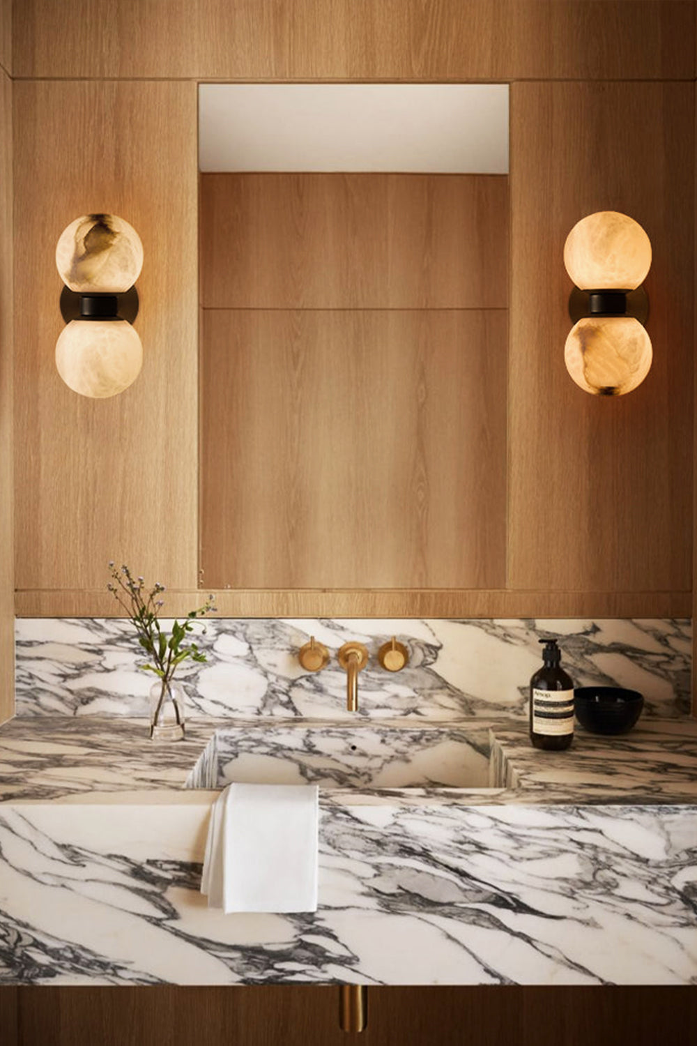 Dual Globe Wall Lamp