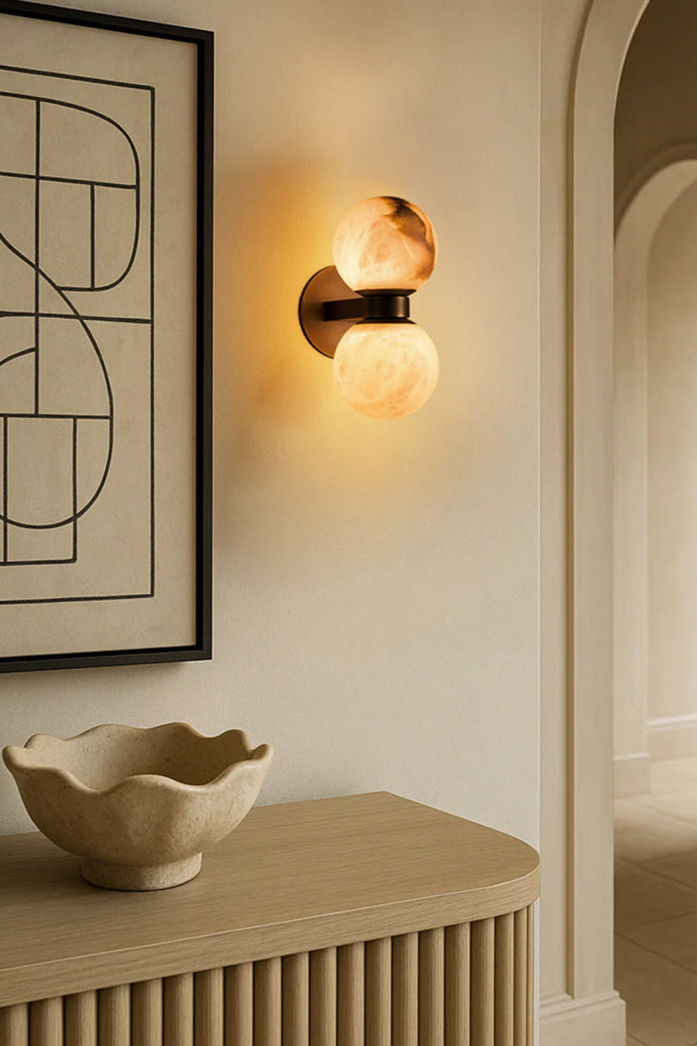 Dual Globe Wall Lamp