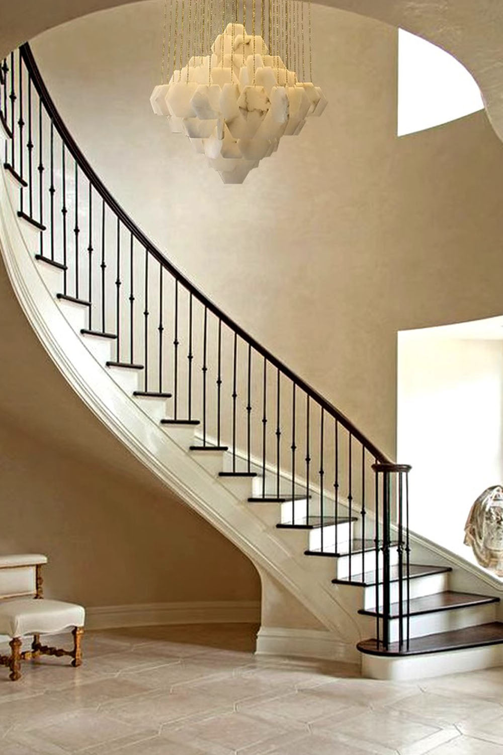 Eclipse Marble Cascade Chandelier