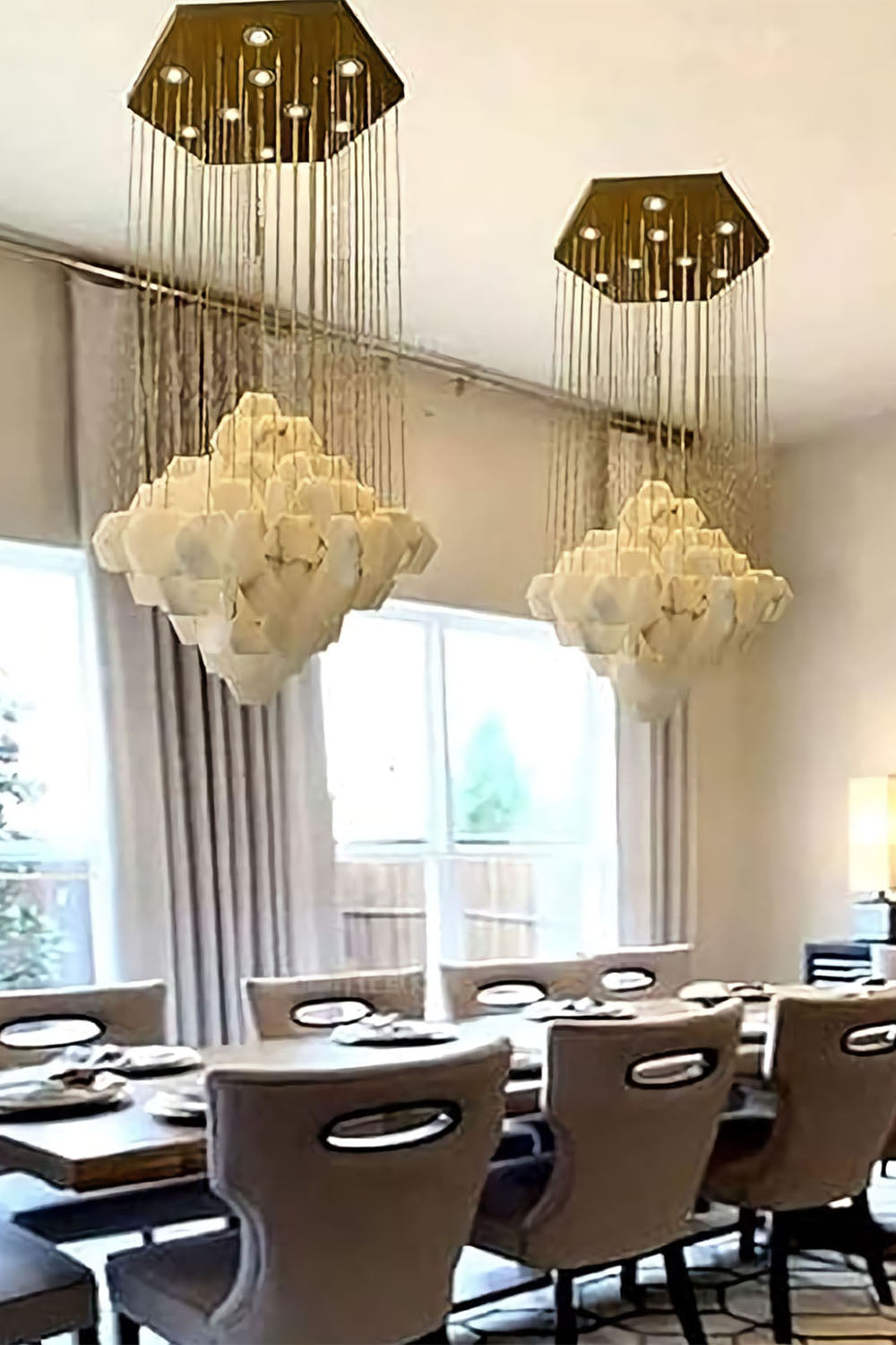 Eclipse Marble Cascade Chandelier