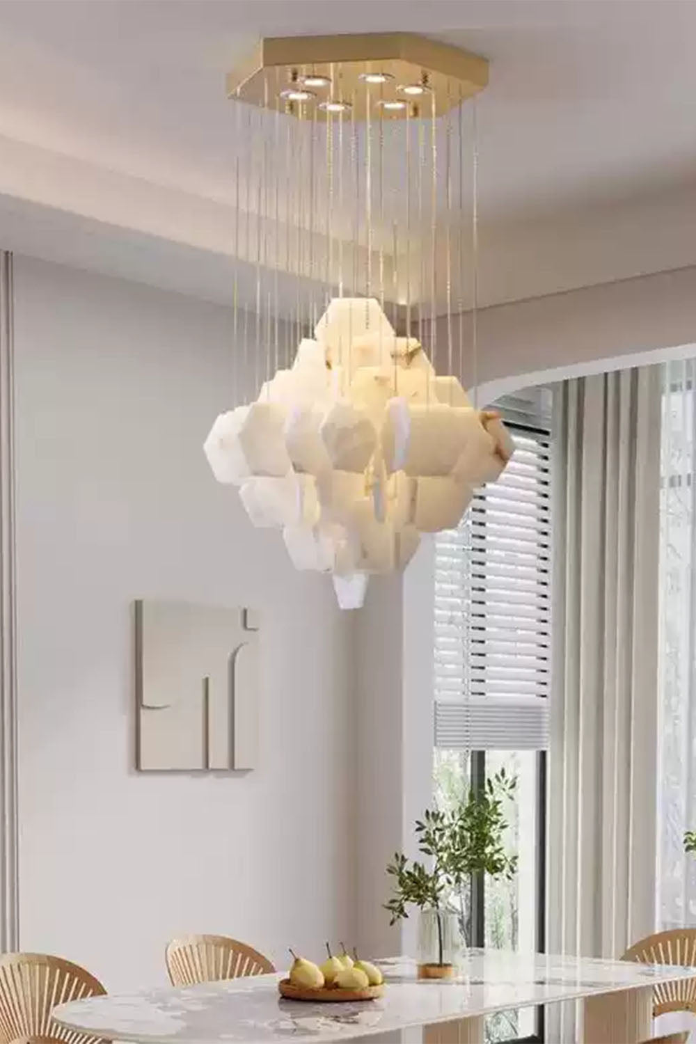 Eclipse Marble Cascade Chandelier