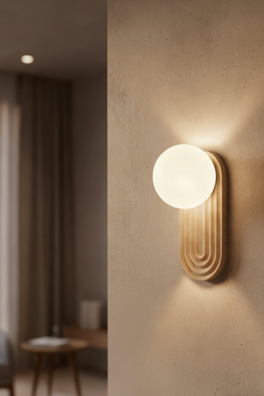 Elegant Travertine Wall Light
