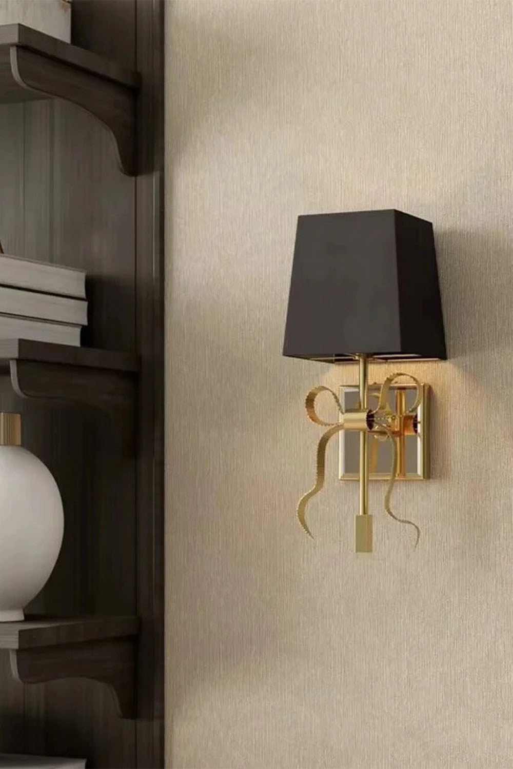Ellery Gros-Grain Bow Wall Lamp