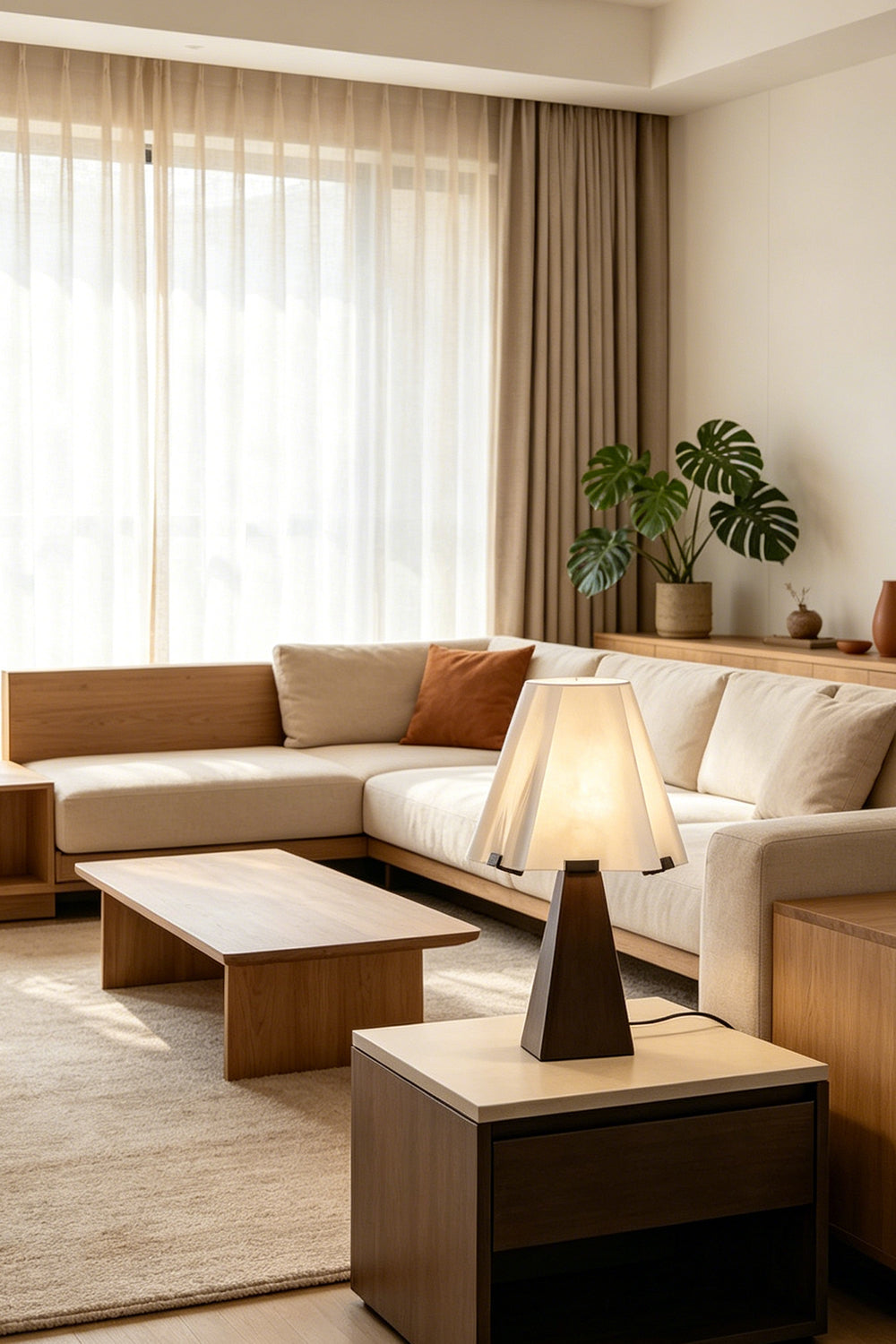 Elysian Alabaster Table Lamp for Living room | Samu  Lamp
