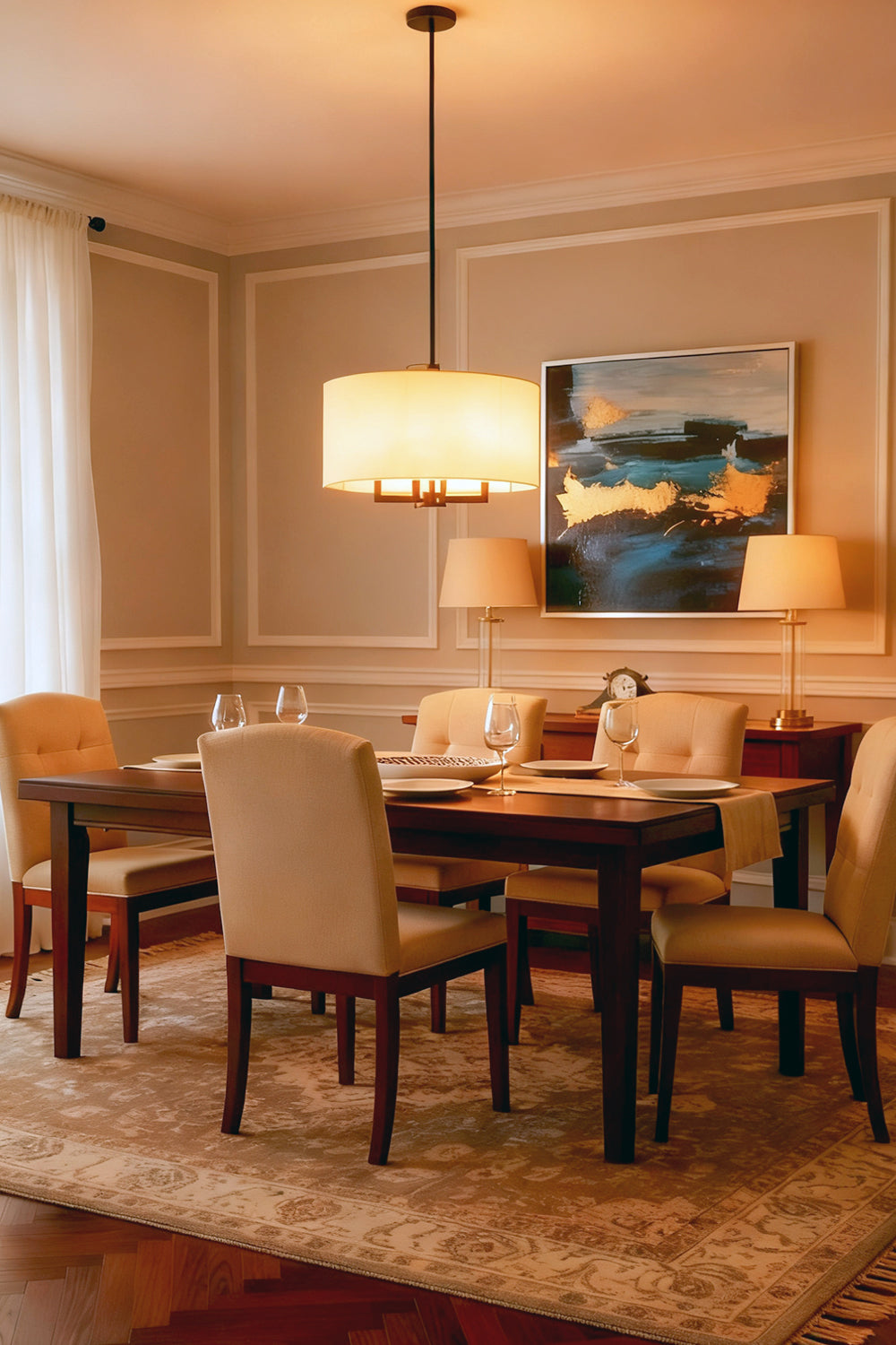 Emery Fabric Chandelier