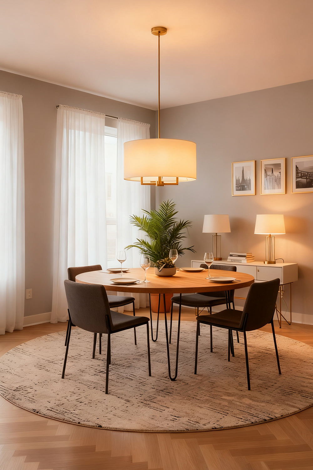 Emery Fabric Chandelier