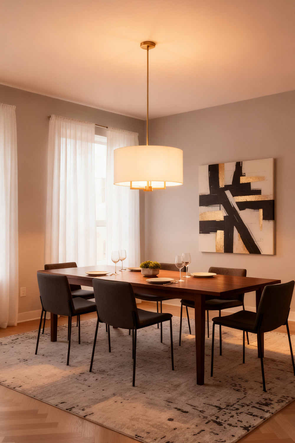 Emery Fabric Chandelier