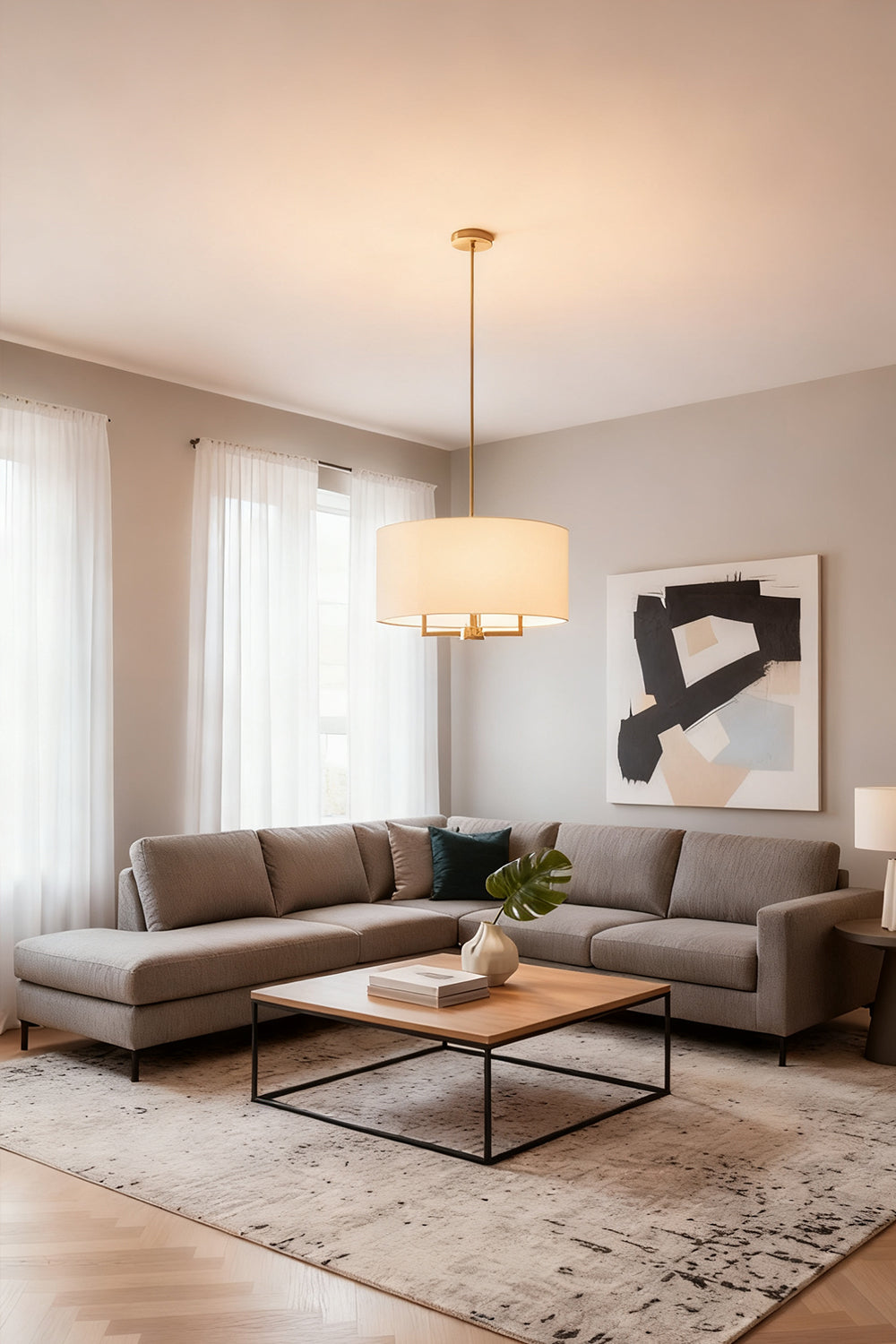 Emery Fabric Chandelier