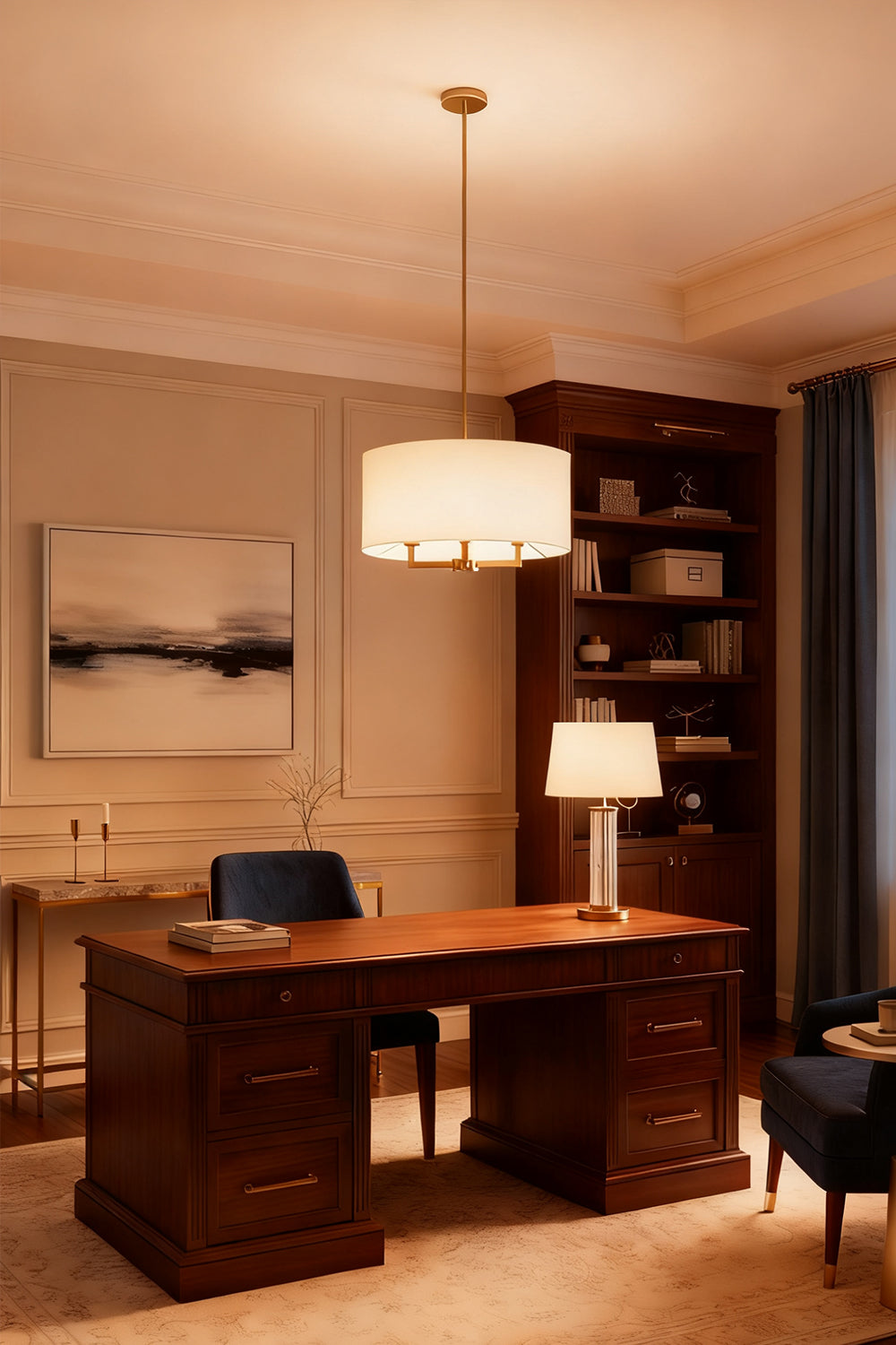 Emery Fabric Chandelier