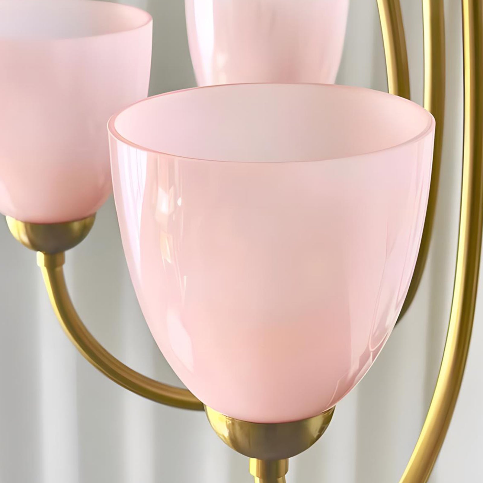 Blush Tulip Glass Crowns