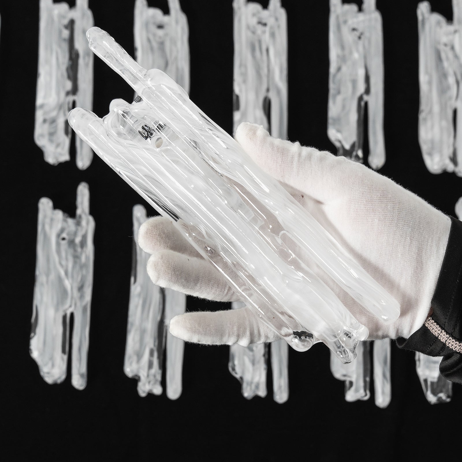Textured Icicle Glass
