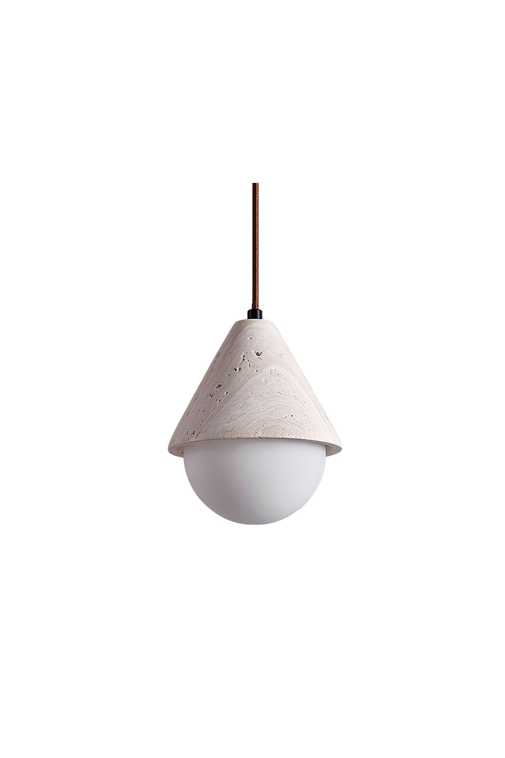 Etruscan Travertine Dome Light