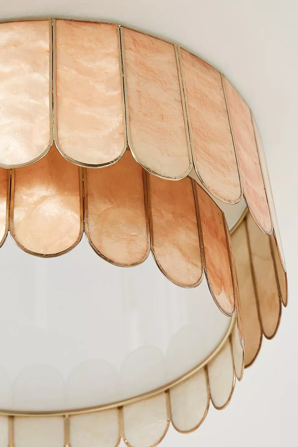 Faceted Shell Bloom Ceiling Light